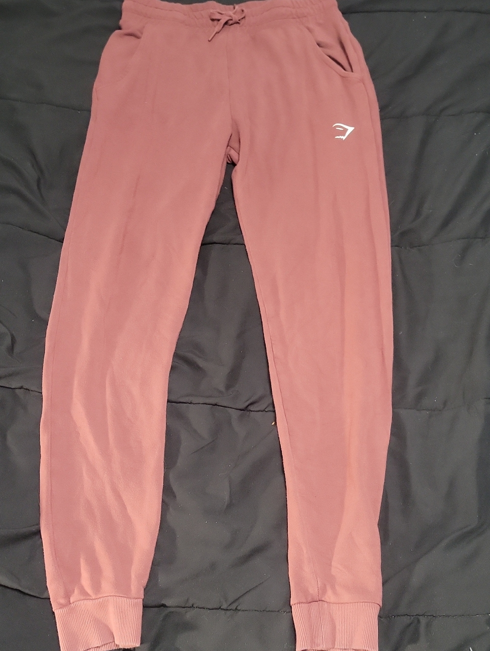 Gymshark Small Poise Joggers in Canyon Burgundy